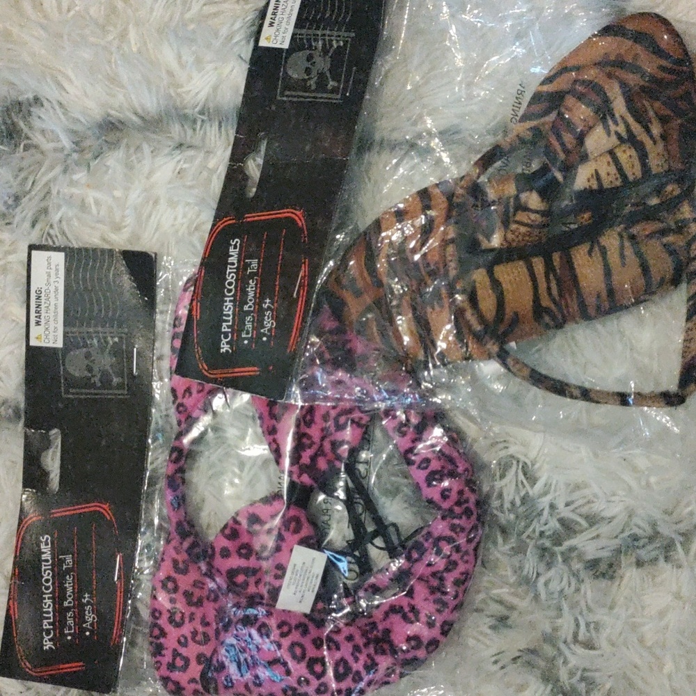 Girls 3 pack cat costume new